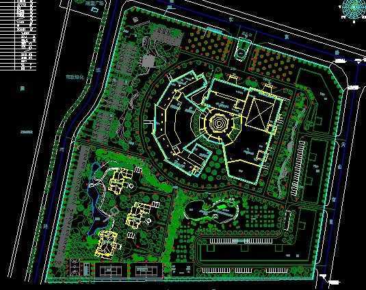酒店環(huán)境景觀方案及施工圖免費(fèi)下載 園林綠化及施工
